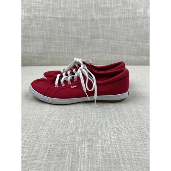 Keds Women's Red Canvas Sneakers Size 8 - Picture 1 of 10
